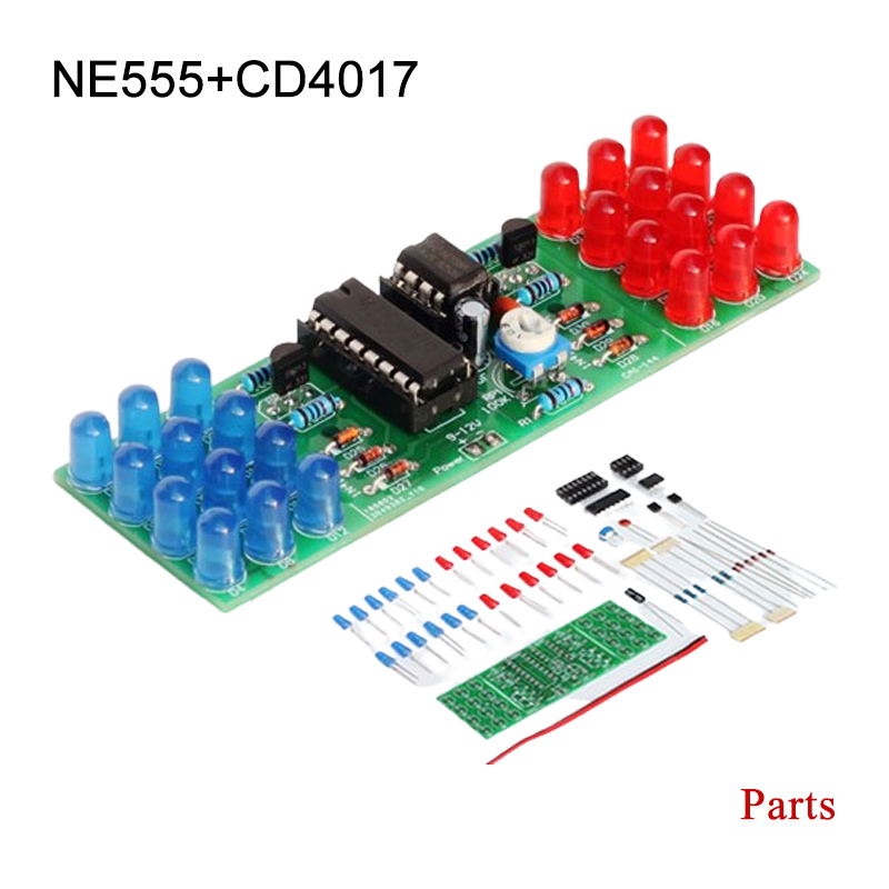 Diy Electronics Learning Kit - IC LED Rood Blauw Dubbele Kleur
