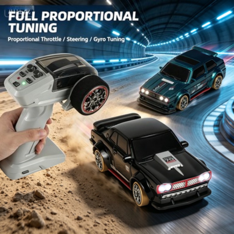 Diy Rc Electronics - 1:63 4WD RC Drift Auto met