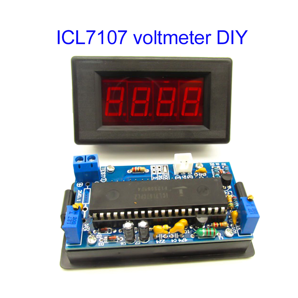 Diy Electronics Learning Kit - ICL7107 Voltmeter DIY Kit Onderdelen DC