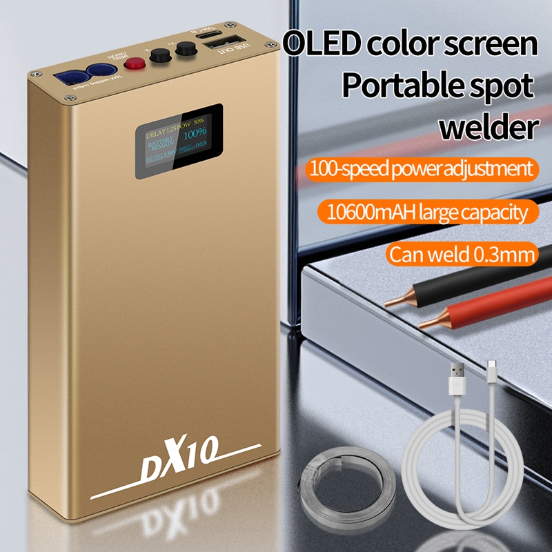 Diy Electronics Spot Welder - 10600Mah DX10 Handheld Spot Lasser Machine