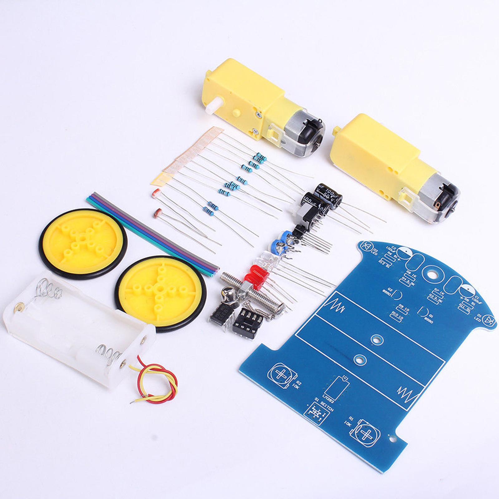 Diy Electronics Learning Kit - Slimme robotautokit, doe-het-zelf elektronisch speelgoed, stevige,