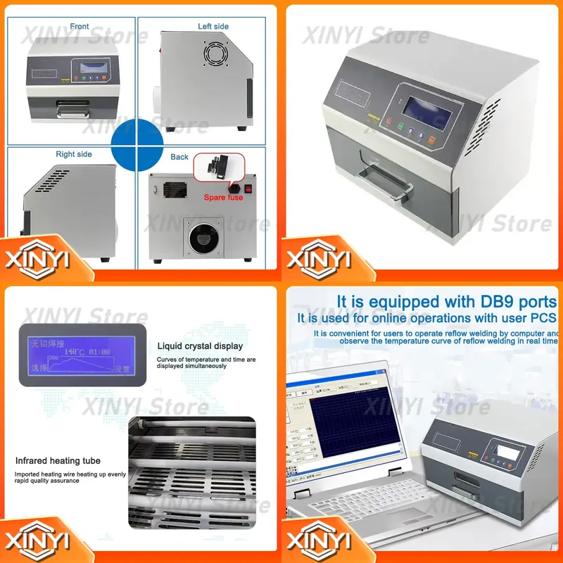 Diy Electronics Spot Welder - Desktop hoogwaardige precisie loodvrije reflow-soldeeroven puntlasapparaat