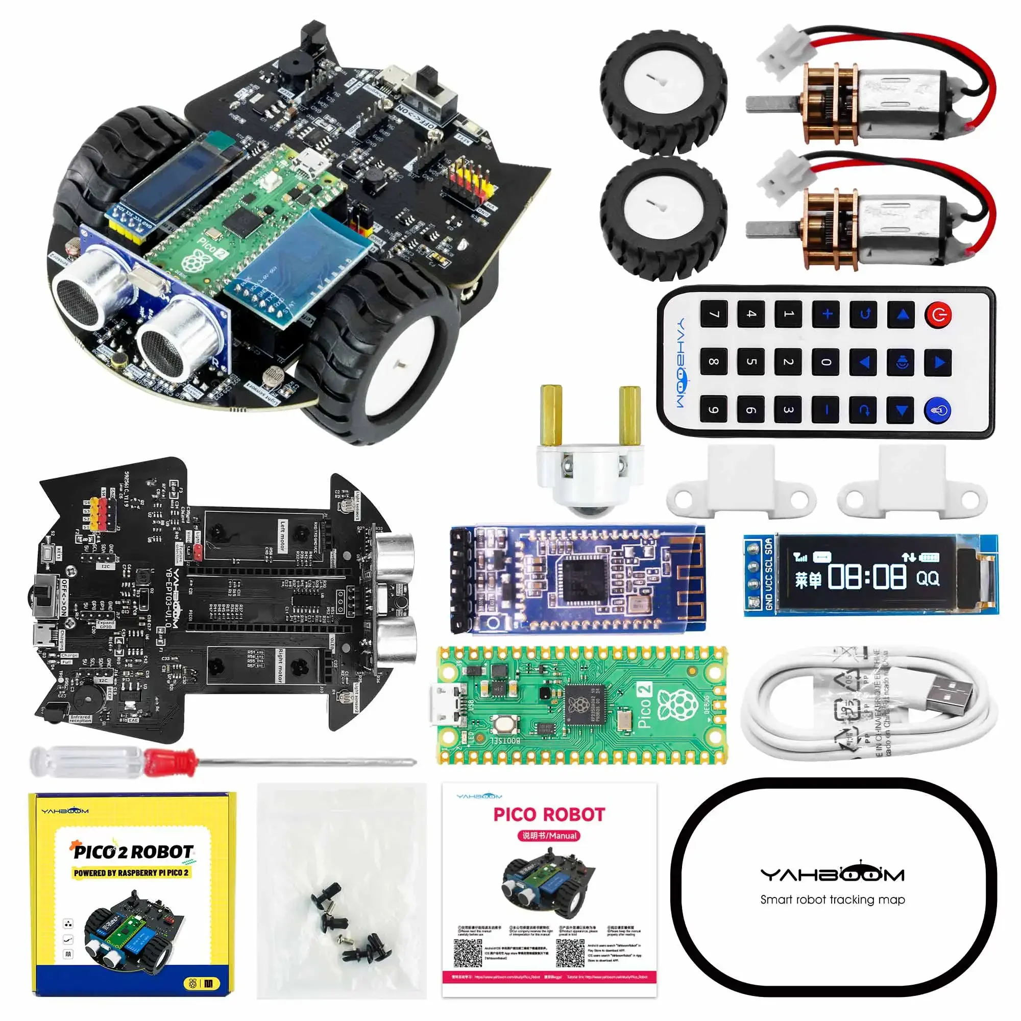 Yahboom Raspberry Pi Pico 2-ro - Diy Electronics Raspberry Pi recensie en prijs