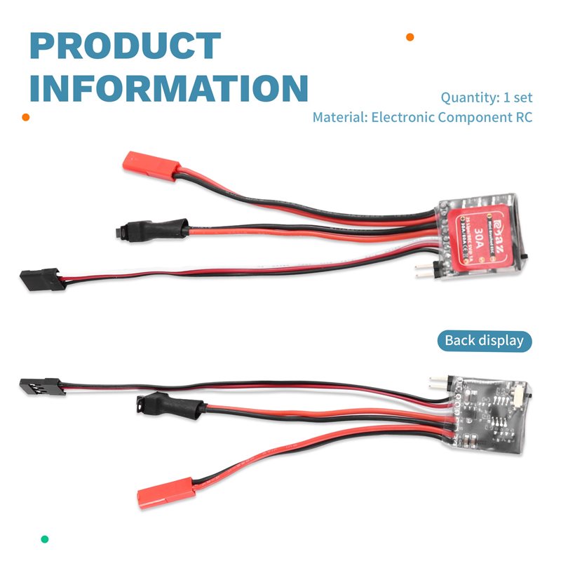 A49K-2X Micro-ESC 30A Geborste - Diy Electric Car recensie en prijs
