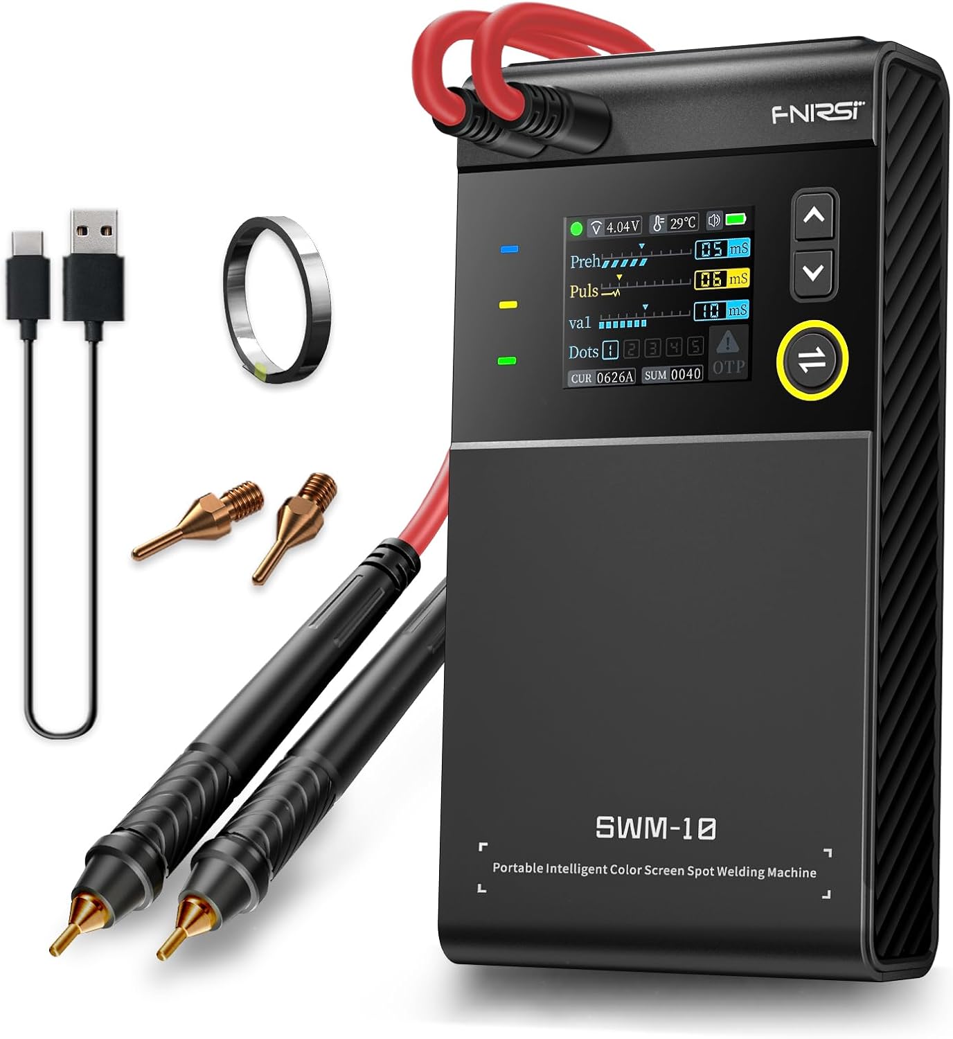 FNIRSI 1200A draagbare puntlas - Diy Electronics Spot Welder recensie en prijs