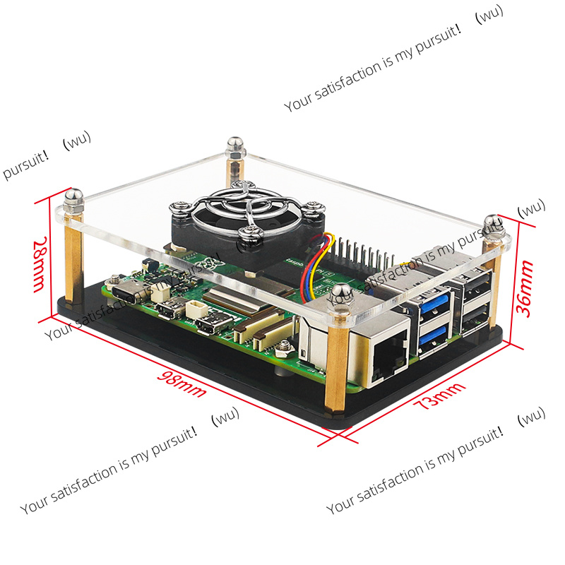 Raspberry Pi 5 Acryl Case Tran - Diy Electronics Raspberry Pi recensie en prijs