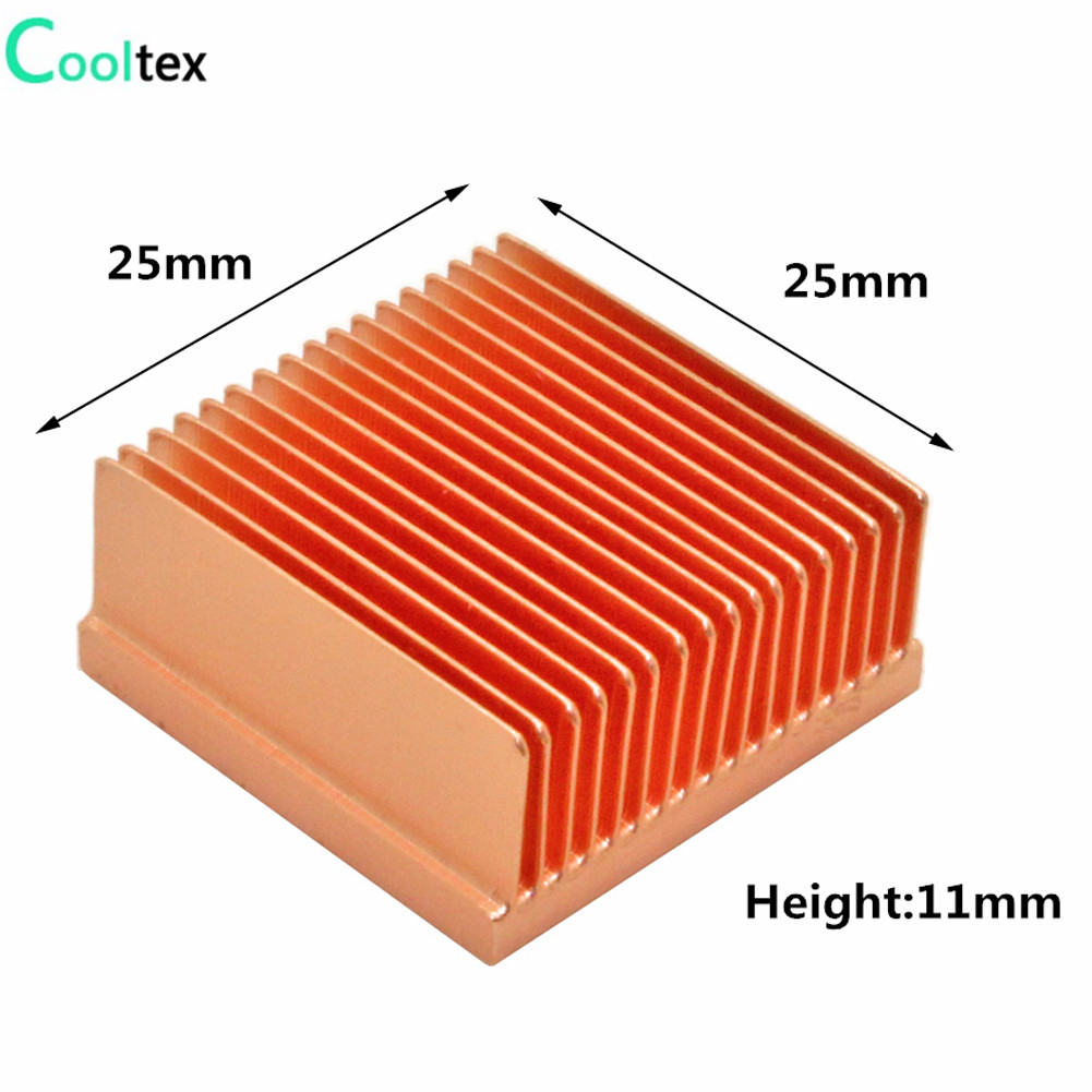 DIY Zuiver Koper Heatsink Skiv - Diy Electronics Raspberry Pi recensie en prijs