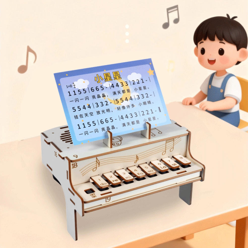 DIY houten elektronische piano - Diy Electronics Learning Kit recensie en prijs