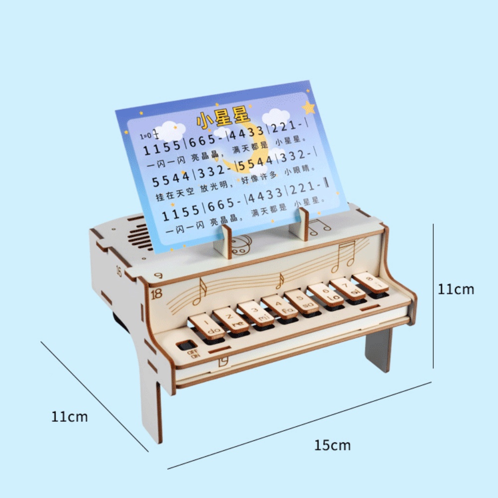 DIY houten elektronische piano - Diy Electronics Learning Kit recensie en prijs