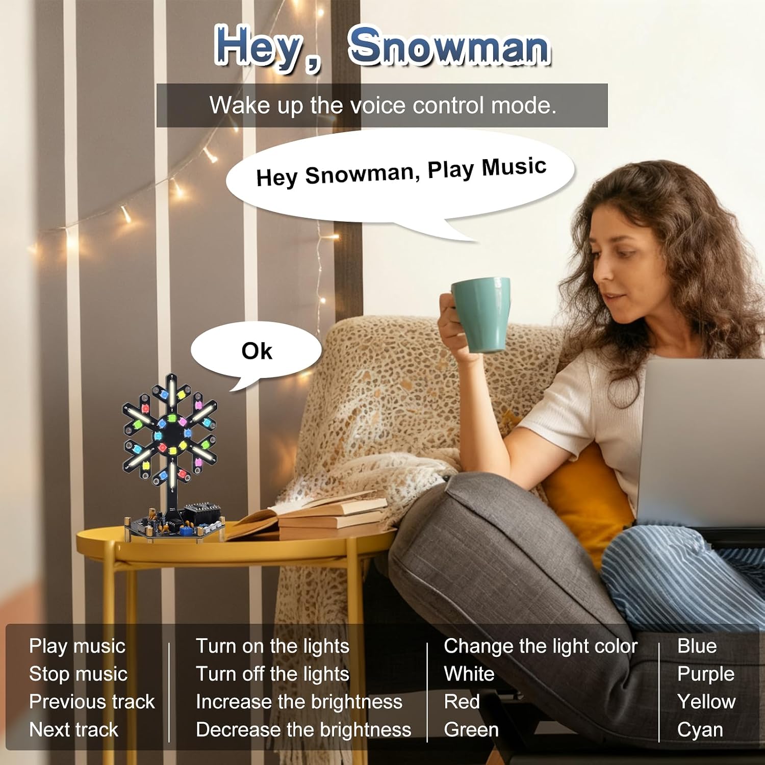 Spectrumlicht met stembedienin - Diy Electronics Learning Kit recensie en prijs