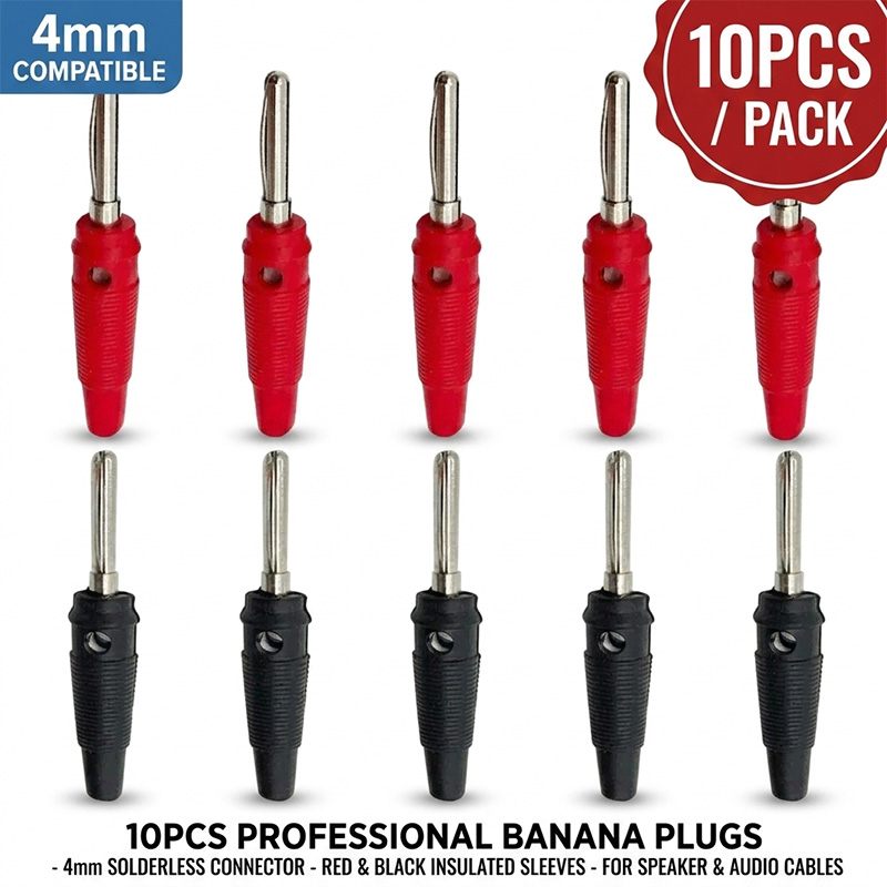 10 stuks 4mm bananenstekkers c - Diy Electronics Audio recensie en prijs