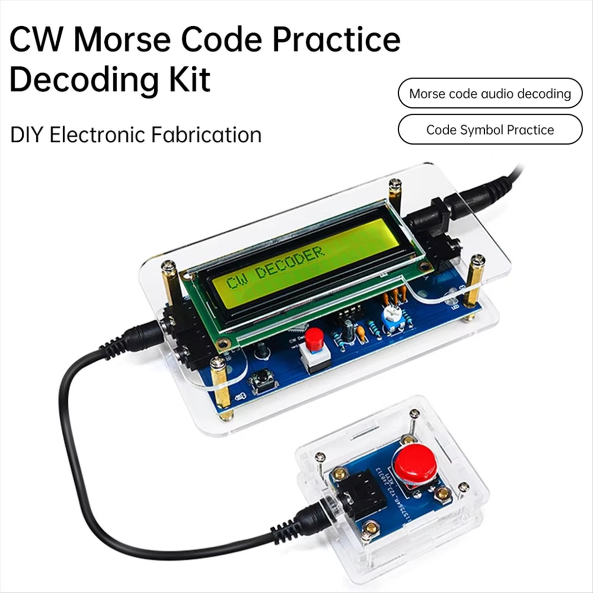 HDL DC9V CW Morse Code Decoder - Diy Electronics Audio recensie en prijs